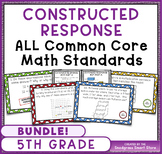 Math Constructed Response Word Problems BUNDLE: ALL 5th Gr