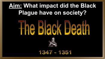 Preview of Constructed Response Question Presentation: Effects of Black Plague 
