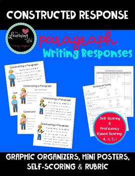 Preview of Constructed Response Writing Plan, Graphic Organizer, Scoring Sheets