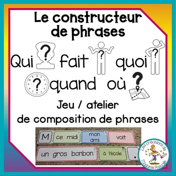 Preview of Le constructeur de phrases / FRENCH sentences constructor