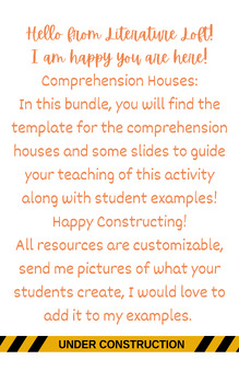 Preview of Constructing Comprehension Activity