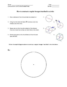 Preview of Constructing Inscribed Shapes Guided Notes
