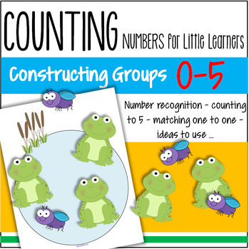Preview of Teach Number Sense 0-5 - Creating Groups, Number Recognition, Oral Language