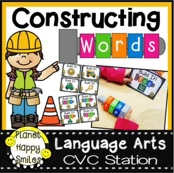 Constructing Words CVC Word Building Station, Planet Happy Smiles