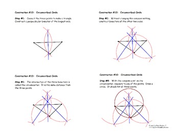 Preview of Construction #10: Constructing a Circumscribed Circle