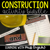 Construction Activity Bundle - Reading, Writing, and Math