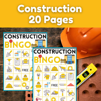 Construction Bingo | Building Zone Bingo | Construction Site Bingo