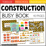 FREE Construction Busy Binder,Construction Worksheet, Cons
