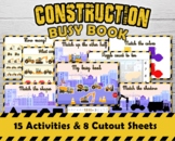 Construction Busy Books preschool toddlers Matching Sortin