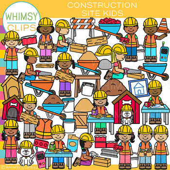 Construction Theme Clip Art by Whimsy Clips | Teachers Pay Teachers