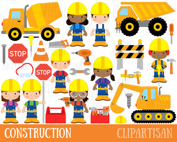 Construction Clip Art by ClipArtisan | Teachers Pay Teachers
