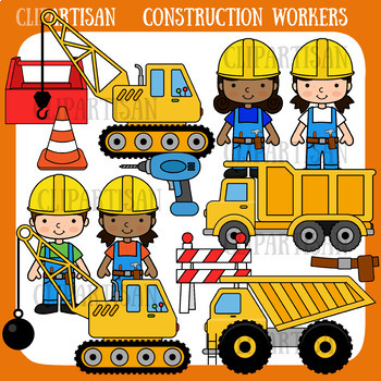 Construction Clip Art | Trucks and Diggers Clipart by ClipArtisan