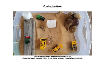 Preview of Construction Daily Lesson Plans and Vocabulary