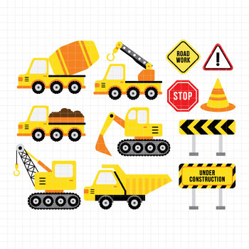 Construction-Digital Clipart (DC25) by Printablestore | TPT