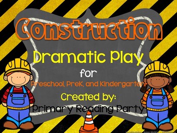 Preview of Construction Dramatic Play for Preschool, PreK, and Kindergarten!