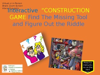 Preview of Construction Interactive Games to Practice Vocabulary