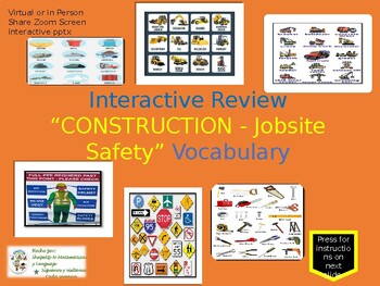 Preview of Construction Interactive Vocabulary Review Activity