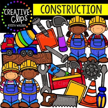 Preview of Construction Clipart {Creative Clips Digital Clipart}