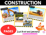 Construction Learning Cards
