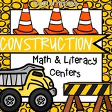 Construction Math and Literacy Centers for Preschool, Pre-