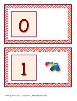 Construction Number Cards by Schenk Kindershop | TPT