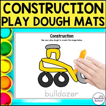 Construction Play Dough Mat