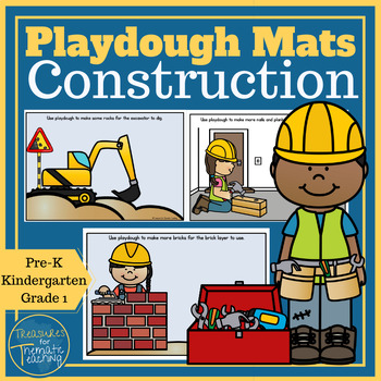 Construction Play Dough Mat