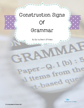 Preview of Basic Grammar Rules Poster Set