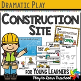 Construction Theme Dramatic Play Printables for Preschool PreK