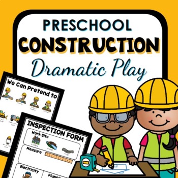 Preview of Construction Site Dramatic Play Preschool Pretend Play Pack