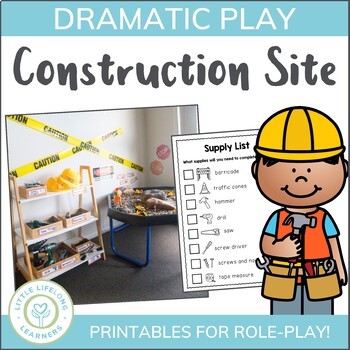 Preview of Construction Site Dramatic Play Set