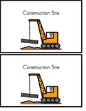 "Construction Site" Emergent Reader - Construction Theme/V