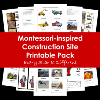 Preview of Construction Site Printable Pack