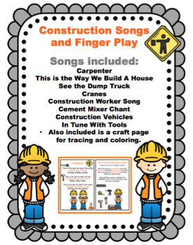 cards free kindergarten printable report and Play Printable Finger Construction Preschool Songs by