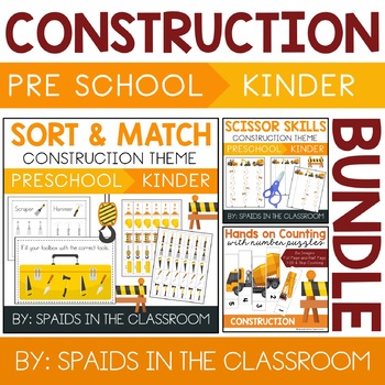 Construction Theme Activities for Pre School, Pre K, Kindergarten and ...