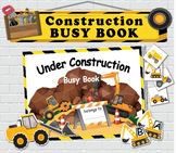 Construction Theme Busy Book Bundle for Preschool, Learnin