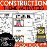 Construction Theme Center Activities | Construction Dramat