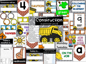 Construction Theme Decor {Expansion Pack} by Teacher's Clubhouse