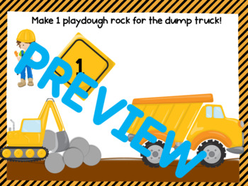 Load the Trucks Play Dough Counting Mats - PreKinders