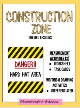 Preview of Construction Themed Activities- Measurement, Quick Writes, Build a House