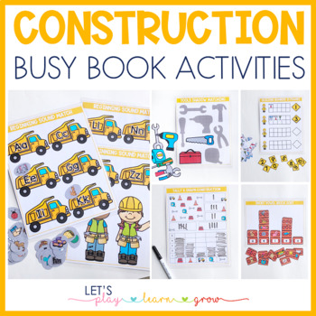 Preview of Construction Themed Busy Binder