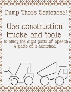 Preview of Primary Mentor Sentences | Construction Themed Mentor Templates