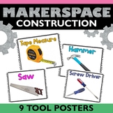 Makerspace Posters Construction Tools STEM