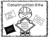 Construction Tools Emergent Reader Black and White Version