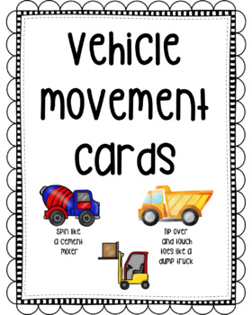 Preview of Construction Truck Movement Cards