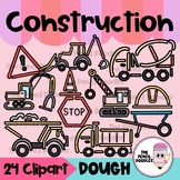 Construction Trucks and Signs Dough Clipart - Clip Art Con