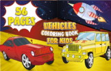 Construction Vehicle Coloring Book | Cars, Forklifts, Trac