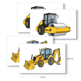 Construction Vehicle Matching Cards