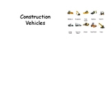 Construction Vehicles 3 Part Cards