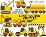 Construction Vehicles ClipArt - Commercial Use PNG Clip Art